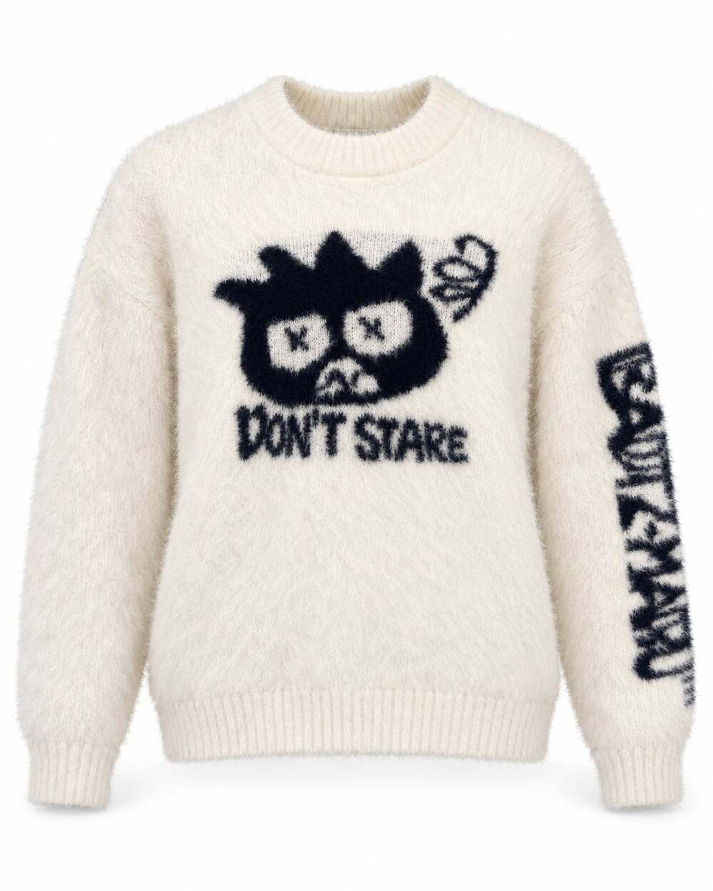Hello Kitty x Forever 21 Don’t Stare Fuzzy Sweater White Size Missing